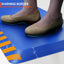 Alfombrilla antifatiga 20x32pulg azul borde amarillo