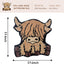 Alfombra baño occidental con estampado toro 24x24pulg