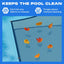 Cubierta red piscina redonda 18" resistente 0.15"
