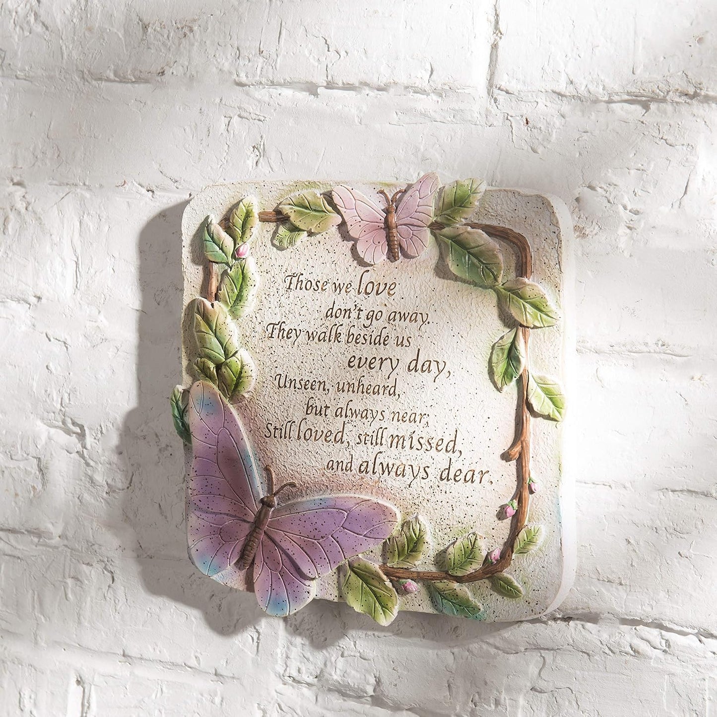 Decoración pared colgante versículo condolencia piedra recuerdo