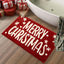 Tapete baño Navidad rojo extra suave antiderrap 20x32