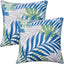 Fundas almohada 18x18 Set 2 Hojas Palma Tropics