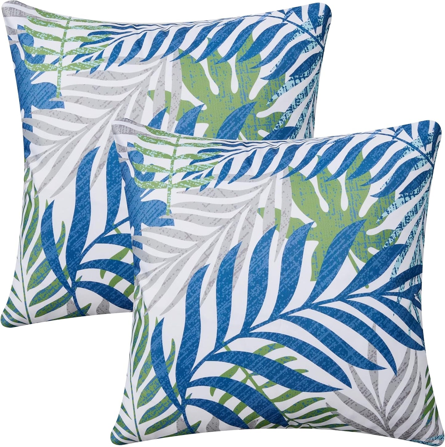 Fundas almohada 18x18 Set 2 Hojas Palma Tropics