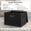 Contenedores apilables 17" 36qt con tapas tela negra 4 asas