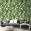 Papel tapiz tropical GW1004 color verde