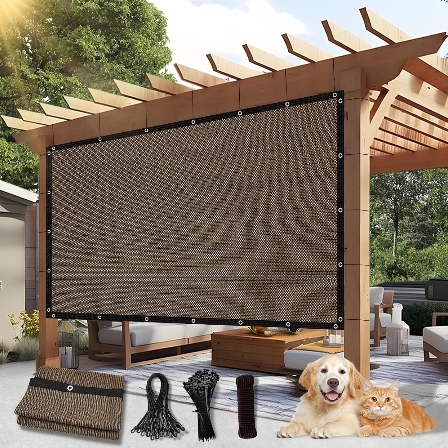 Cubierta sombra 6x20pulg para pérgola con ojales