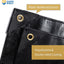 Lona Polietileno Negro 18x24pies 20mil UV Resistente