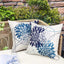 2 Pzas Fundas Almohada 18x18" Geométrico Azul