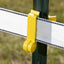 Aislador cinta polietileno T-Post pack 25 amarillo