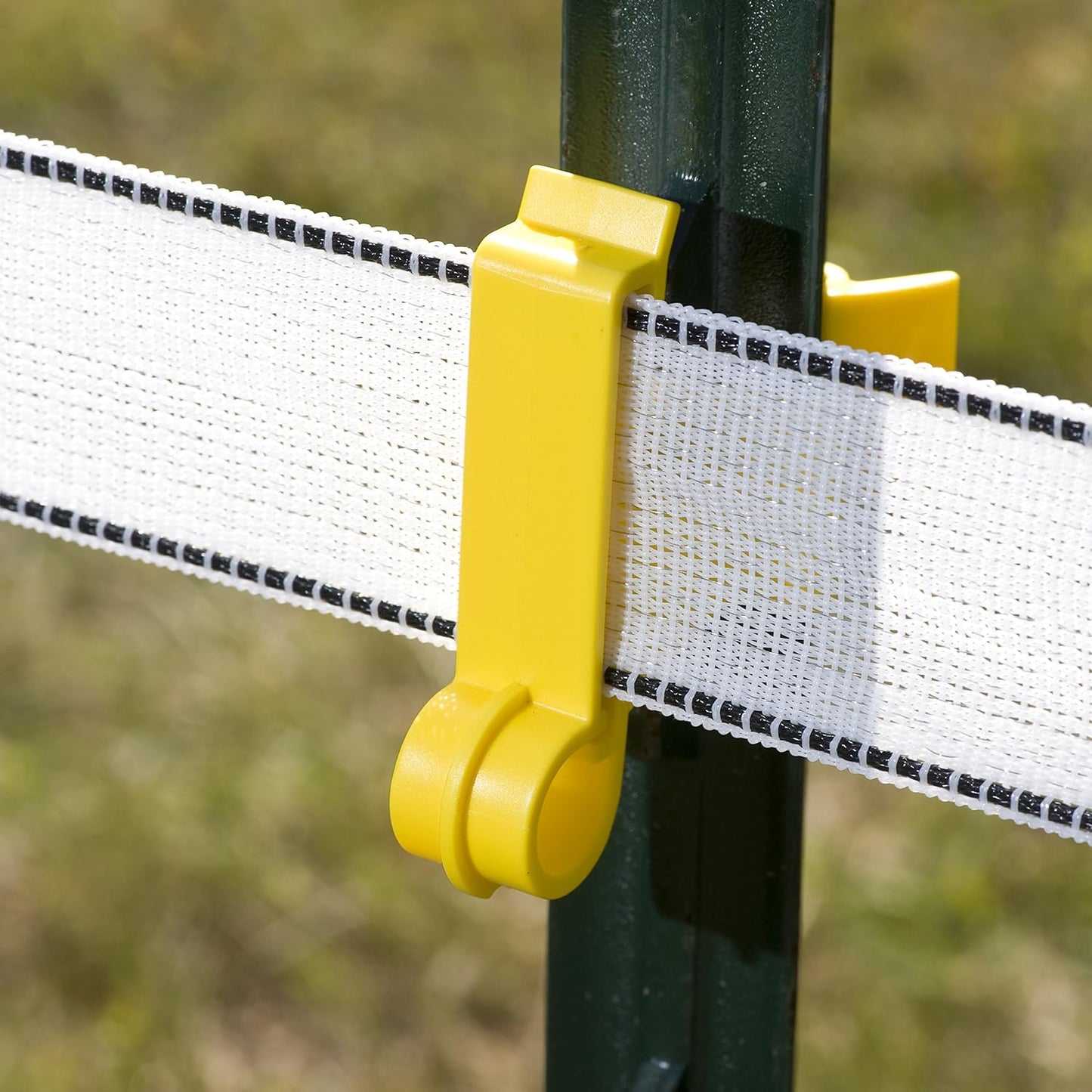 Aislador cinta polietileno T-Post pack 25 amarillo