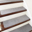 Alfombra antiderrap peldaños madera 28x9pulg color gris