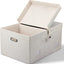 Cajas apilables plegables decorativas 75qt beige
