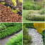 Borde jardín 60ft x 2pulg 54 picos negro