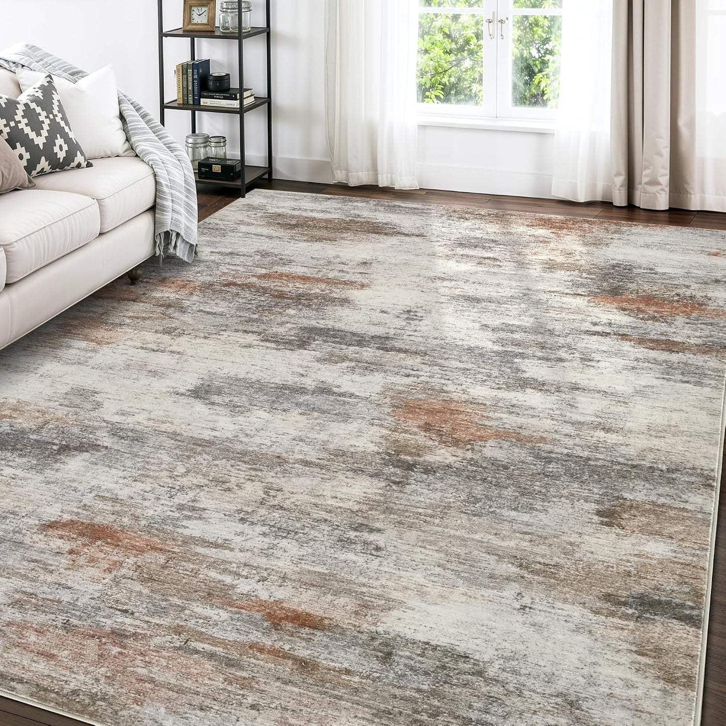 Alfombra sala 8x10 lavable moderna neutra comedor oficina
