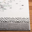 Alfombra decorativa gato 4x6ft color marfil y rosa para