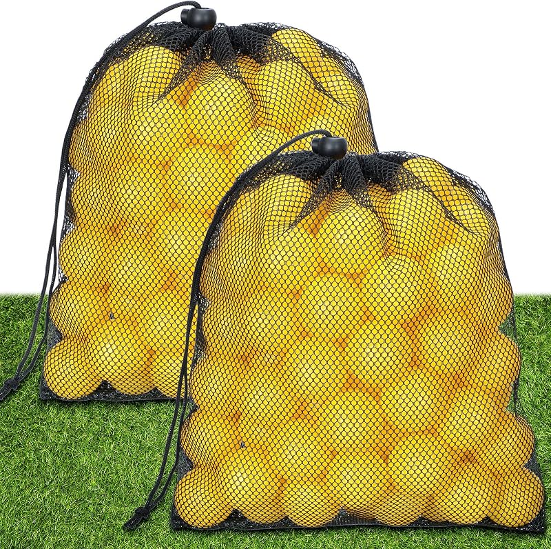 120 Pelotas Golf Plástico Huecas 2 Bolsas Malla Almacenamiento