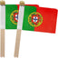 Banderas portuguesas 5x8pulg set 12