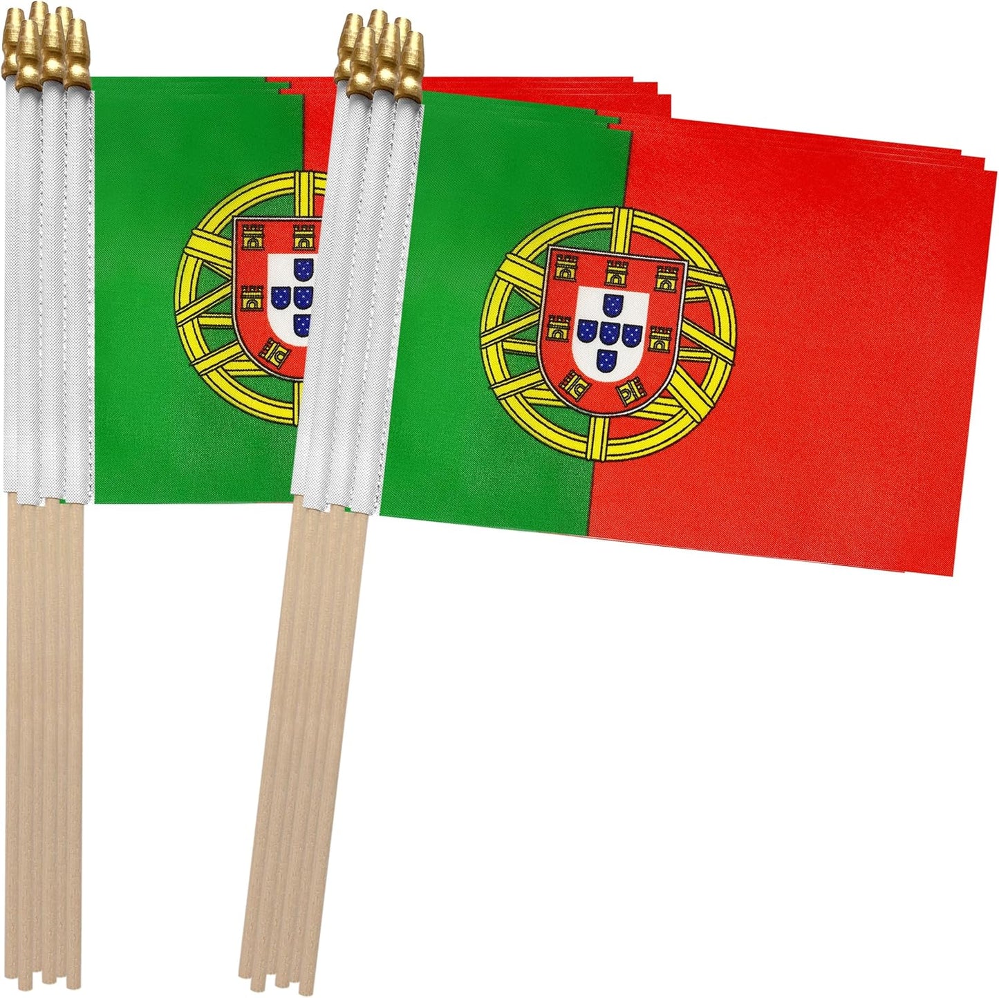 Banderas portuguesas 5x8pulg set 12