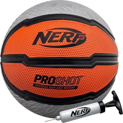 Balón basquetbol Nerf Proshot 29.5" agarre extra negro/rojo