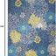 Alfombra dormitorio estilo campestre 9x12ft color azul