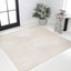 Alfombra rayas arco marfil 5x5ft resistente manchas
