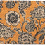 Tapete puerta fibra coco estampado floral antiderrap