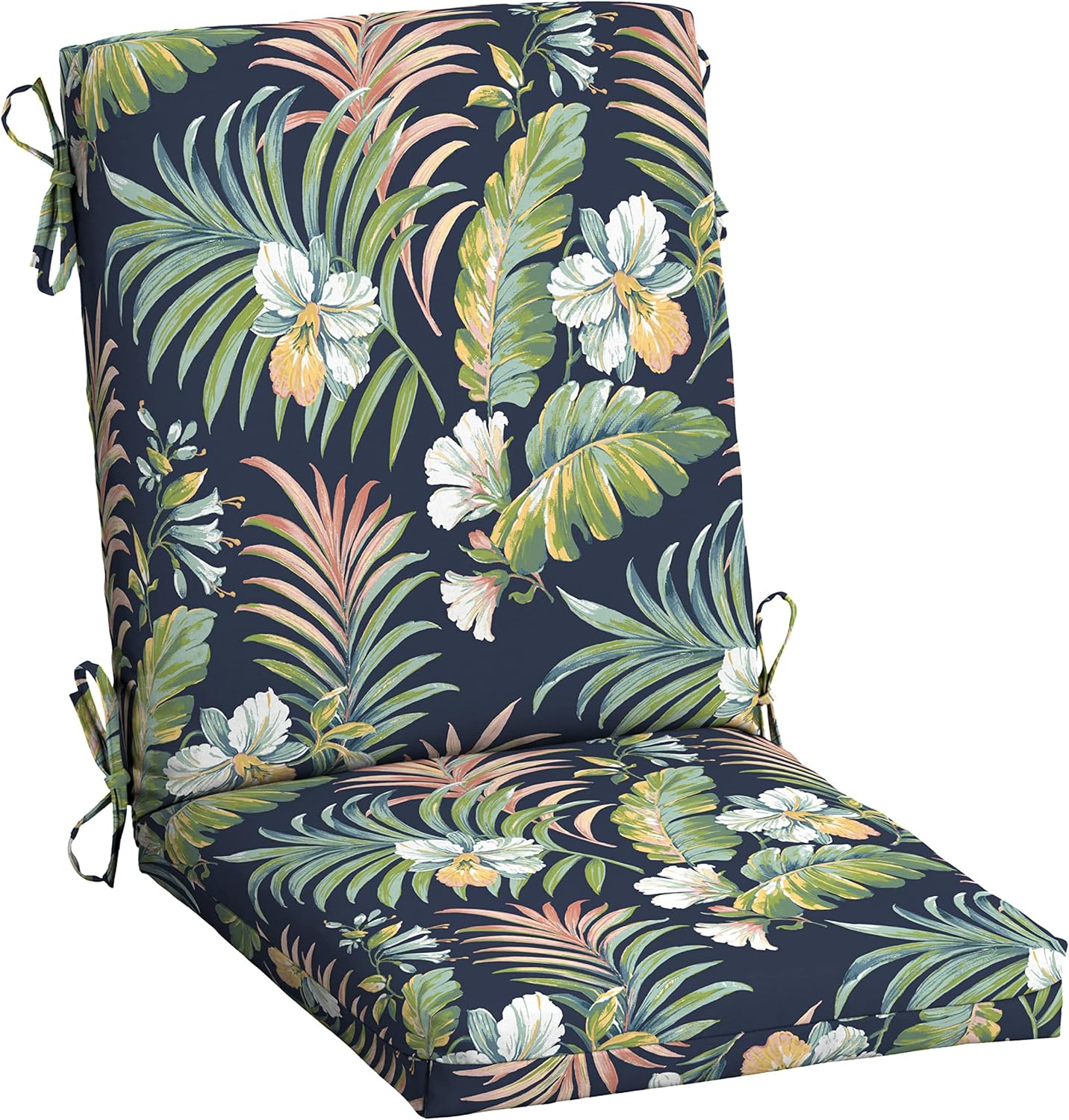 Cojín silla comedor al aire libre 20x20" resistente azul