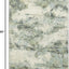 Alfombra sala 3x5pulg moderna abstracta verde