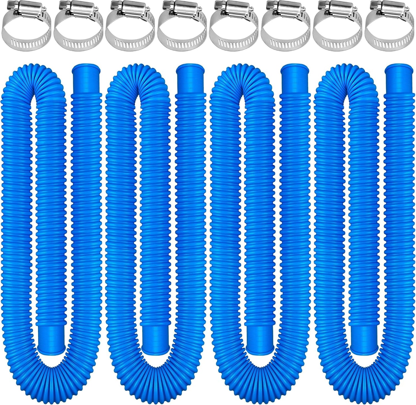4 Mangueras Piscina Suelo 1.25x59pulg Repuesto Bomba Filtro