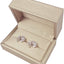 Caja anillos dobles piel sintética regalo boda