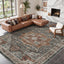 Alfombra vintage lavable antiderrap 2,44x3,05m gris