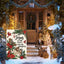 Bandera jardín doble cara 12x18pulg navidad invierno
