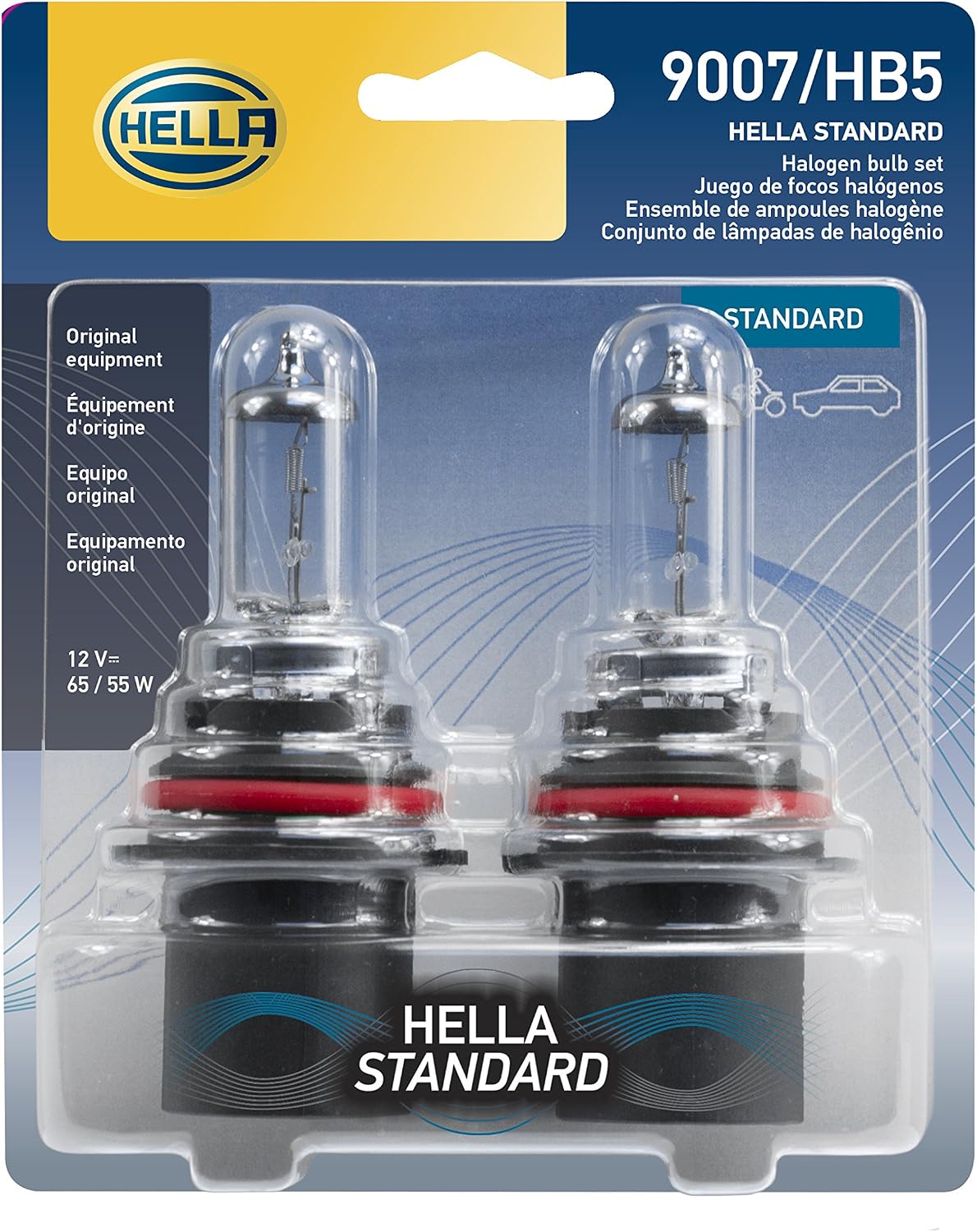 Bombilla halógena 12V 65/55W paquete 2