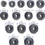 Kit adaptadores cojinetes rueda delantera 25 Pzas