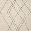 Alfombra área 5'3"x7'6" marfil/carbón