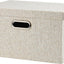 Contenedores plegables tela beige 15" 21qt con tapas