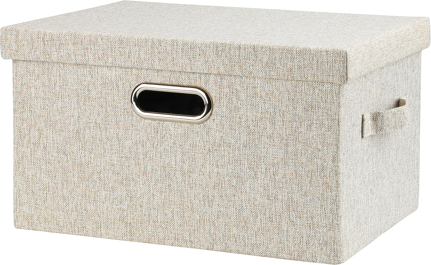 Contenedores plegables tela beige 15" 21qt con tapas