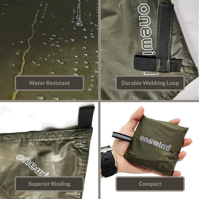 Huella ultraligera silnylon impermeable 98x55" camping