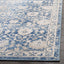 Alfombra decorativa 2x4ft floral azul marino sala