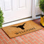 Felpudo bienvenida marrón y negro 17x29pulg