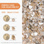 Vidrio fuego 20lb rocas reflectantes 1/2pulg color oro rosa
