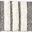 Alfombra rayas 30x20" color negro