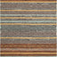 Alfombra decorativa 2'6x4' estilo boho turquesa y marrón