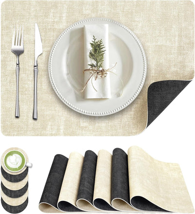 6 Manteles Cuero Sintético Resistentes Calor