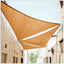 Toldo Triangular 8x8x8" Beige Tela Malla UV50