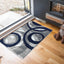 Alfombra 2x3pulg diseño geométrico textura esponjosa