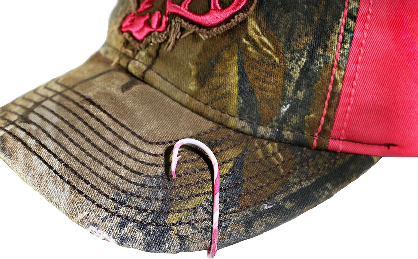 Gancho pez garra águila rosa y azul para sombrero corbata