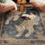 Alfombra área natural 5x7pulg dramática animales