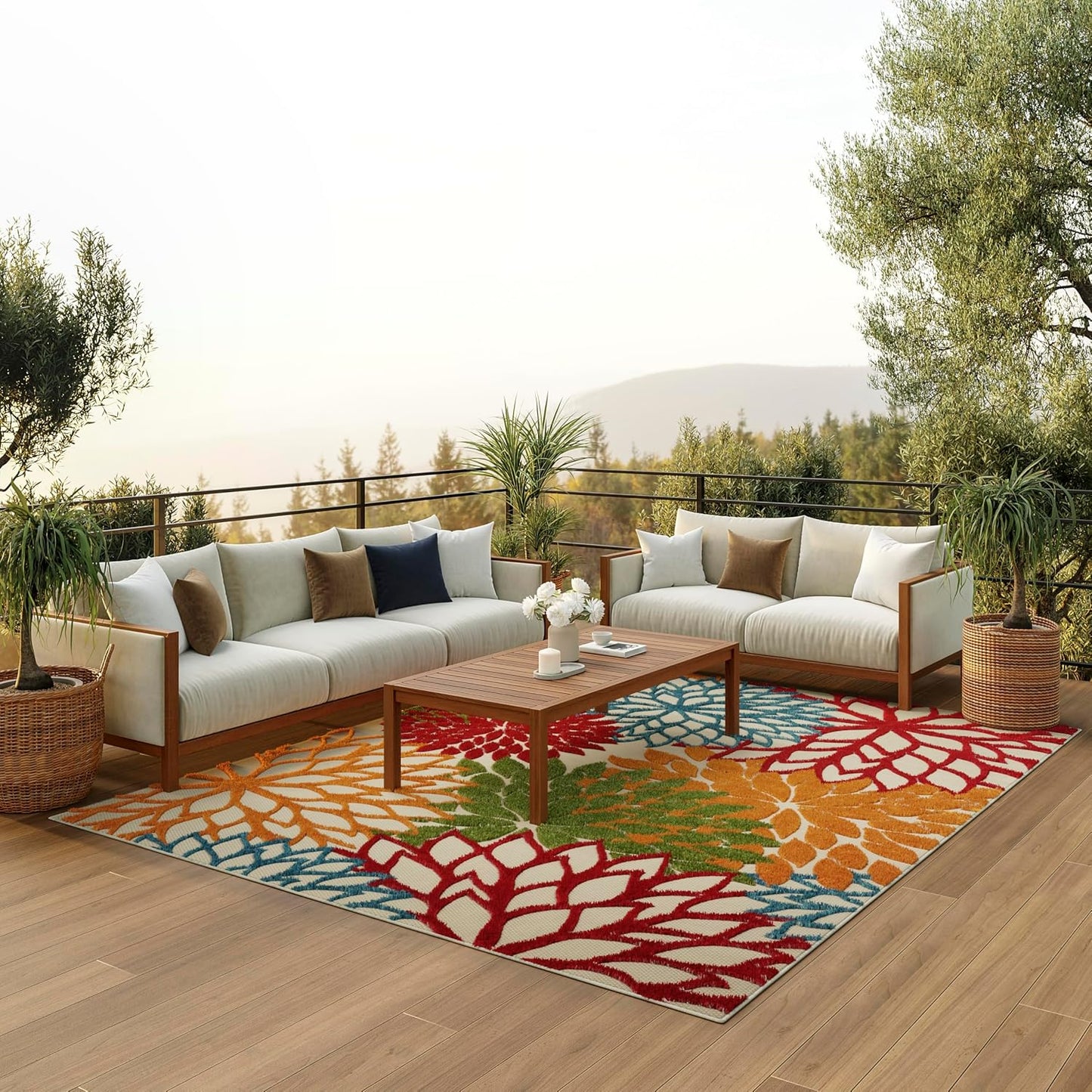 Tapete tela interiores exteriores 7x10ft color