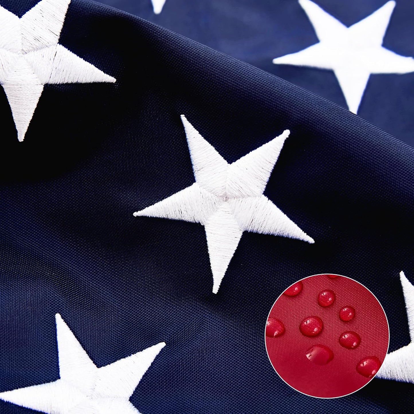 Bandera USA 3x5ft nailon estrellas bordadas impermeable